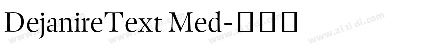 DejanireText Med字体转换 DejanireText Med字体转换
